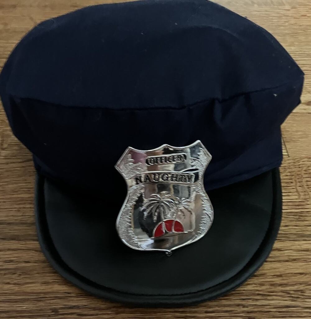 Officer Naughty Novelty Humor Cosplay Badge And Officer Hat Halloween Costume